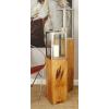 imageDeco 79 Mango Wood Handmade Indoor Outdoor Candle Lantern Laser Cut Metal Decorative Lantern Candle Holder Lantern 8quot x 8quot x 35quot BrownLight Brown