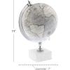 imageDeco 79 Marble Globe with Marble Base 7quot x 7quot x 11quot White