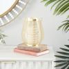 imageDeco 79 Metal Decorative Candle Lantern with Thin Metal Handle 7quot x 7quot x 9quot Gold