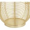 imageDeco 79 Metal Decorative Candle Lantern with Thin Metal Handle 7quot x 7quot x 9quot Gold