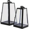 imageDeco 79 Metal Indoor Outdoor Candle Lantern Decorative Lantern Candle Holder Lantern 8quot x 8quot x 16quot Black27  22H
