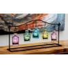 imageDeco 79 Metal Indoor Outdoor Candle Lantern Hanging Bottle Decorative Lantern Candle Holder Lantern 24quot x 5quot x 12quot Multi Colored