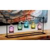 imageDeco 79 Metal Indoor Outdoor Candle Lantern Hanging Bottle Decorative Lantern Candle Holder Lantern 24quot x 5quot x 12quot Multi Colored