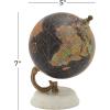 imageDeco 79 Modern Plastic Globe with Marble Base 5quot x 5quot x 8quot BlackBlack