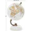 imageDeco 79 Modern Plastic Globe with Marble Base 5quot x 5quot x 8quot BlackWhite