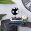 imageDeco 79 Stainless Steel Metal Globe with Silver Accents 6quot x 6quot x 8quot BlackBlack