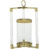 imageThe Novogratz Stainless Steel Decorative Candle Lantern with Acrylic Accents 11quot x 11quot x 23quot Gold11 x 11 x 18