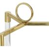 imageThe Novogratz Stainless Steel Decorative Candle Lantern with Acrylic Accents 11quot x 11quot x 23quot Gold11 x 11 x 18
