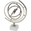 imageDeco 79 Aluminum Armillary Globe with Marble Base 10quot x 7quot x 13quot SilverSilver
