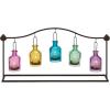 imageDeco 79 Metal Indoor Outdoor Candle Lantern Hanging Bottle Decorative Lantern Candle Holder Lantern 24quot x 5quot x 12quot Multi Colored