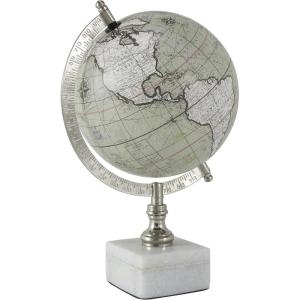imageDeco 79 Marble Globe with Marble Base 7quot x 7quot x 11quot White