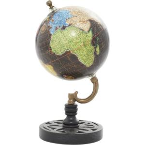 imageDeco 79 Wood Globe 5quot x 5quot x 9quot GreenBlack