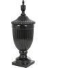 imageDeco 79 Ceramic Living Room Decorative Jars Tall Fluted Urn Decorative Container with Lid Jar with Lid 12quot x 12quot x 32quot WhiteBlack