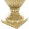 imageDeco 79 Ceramic Living Room Decorative Jars Tall Fluted Urn Decorative Container with Lid Jar with Lid 12quot x 12quot x 32quot WhiteGold