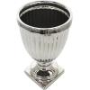 imageDeco 79 Ceramic Living Room Decorative Jars Tall Fluted Urn Decorative Container with Lid Jar with Lid 12quot x 12quot x 32quot WhiteSilver