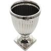 imageDeco 79 Ceramic Living Room Decorative Jars Tall Fluted Urn Decorative Container with Lid Jar with Lid 12quot x 12quot x 32quot WhiteSilver