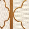 imageDeco 79 Contemporary Geometric Designed Metal Fireplace Screen 50quotL x 35quotH Gold