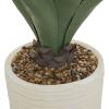 imageDeco 79 Faux Foliage Agave Artificial Plant with Realistic Leaves and Beige Ceramic Pot 27quot x 27quot x 31quot Green