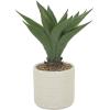 imageDeco 79 Faux Foliage Agave Artificial Plant with Realistic Leaves and Beige Ceramic Pot 27quot x 27quot x 31quot Green