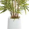 imageDeco 79 Faux Foliage Dracaena Artificial Plant with Realistic Leaves and Black Fiberglass Pot 17quot x 19quot x 31quot GreenGreen