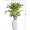 imageDeco 79 Faux Foliage Dracaena Artificial Plant with Realistic Leaves and Black Fiberglass Pot 17quot x 19quot x 31quot GreenGreen