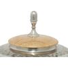 imageDeco 79 Metal Living Room Decorative Jars Hammered Decorative Container with Wood Lid Jar with Lid 11quot x 11quot x 12quot Silver11 x 11 x 12