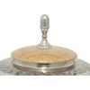 imageDeco 79 Metal Living Room Decorative Jars Hammered Decorative Container with Wood Lid Jar with Lid 11quot x 11quot x 12quot Silver11 x 11 x 12