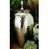 imageDeco 79 Metal Living Room Decorative Jars Hammered Decorative Container with Wood Lid Jar with Lid 11quot x 11quot x 12quot Silver7 x 7 x 16