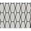 imageDeco 79 Metal Rectangle Fireplace Screen with Geometric Patterns 48quot x 1quot x 30quot Black31 x 51