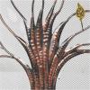 imageDeco 79 Metal Tree Single Panel Fireplace Screen with Mesh Netting 39quot x 7quot x 33quot BrassBronze