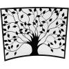 imageDeco 79 Metal Tree Single Panel Fireplace Screen with Mesh Netting 39quot x 7quot x 33quot BrassBronze