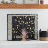 imageDeco 79 Metal Tree Single Panel Fireplace Screen with Mesh Netting 39quot x 7quot x 33quot BrassBronze