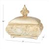 imageDeco 79 Polystone Decorative Jars 11quot x 7quot x 10quot Gold