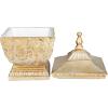 imageDeco 79 Polystone Solid Decorative Jars 8quot x 8quot x 12quot Gold