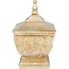imageDeco 79 Polystone Solid Decorative Jars 8quot x 8quot x 12quot Gold