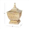 imageDeco 79 Polystone Solid Decorative Jars 8quot x 8quot x 12quot Gold