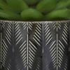 imageThe Novogratz Faux Foliage Succulent Artificial Plant Small with Realistic Leaves and Leaf Patterned Pot Set of 4 4quot 7quot 6quot H Green4 PIECES SMALL SIZE