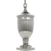imageDeco 79 Ceramic Living Room Decorative Jars Tall Fluted Urn Decorative Container with Lid Jar with Lid 12quot x 12quot x 32quot WhiteSilver