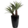 imageDeco 79 Faux Foliage Dracaena Artificial Plant with Realistic Leaves and Black Fiberglass Pot 30quot x 28quot x 37quot Green