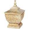 imageDeco 79 Polystone Solid Decorative Jars 8quot x 8quot x 12quot Gold