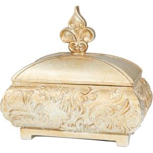 imageDeco 79 Polystone Decorative Jars 11quot x 7quot x 10quot Gold
