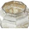 imageDeco 79 Glass Living Room Decorative Jars Decorative Container Set of 3 Jar with Lid 8quot 9quot 7quotH Silver
