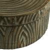 imageDeco 79 Metal Bird Living Room Decorative Jars Carved Decorative Container Set of 2 Jar with Lid 7quot 6quotH Bronze