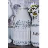 imageDeco 79 Metal Decorative Vase Centerpiece Vases Set of 2 Flower Vases for Home Decoration 11quotW 20quotH White