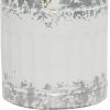 imageDeco 79 Metal Decorative Vase Centerpiece Vases Set of 2 Flower Vases for Home Decoration 11quotW 20quotH White