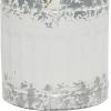 imageDeco 79 Metal Decorative Vase Centerpiece Vases Set of 2 Flower Vases for Home Decoration 11quotW 20quotH White
