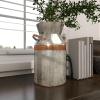 imageDeco 79 Metal Decorative Vase Milk Can Centerpiece Vase Flower Vase for Home Decoration 8quot x 7quot x 12quot Gray10L x 8W x 14H