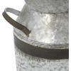 imageDeco 79 Metal Decorative Vase Milk Can Centerpiece Vase Flower Vase for Home Decoration 8quot x 7quot x 12quot Gray10L x 8W x 14H