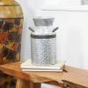 imageDeco 79 Metal Decorative Vase Milk Can Centerpiece Vase Flower Vase for Home Decoration 8quot x 7quot x 12quot Gray8L x 7W x 12H