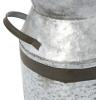 imageDeco 79 Metal Decorative Vase Milk Can Centerpiece Vase Flower Vase for Home Decoration 8quot x 7quot x 12quot Gray8L x 7W x 12H